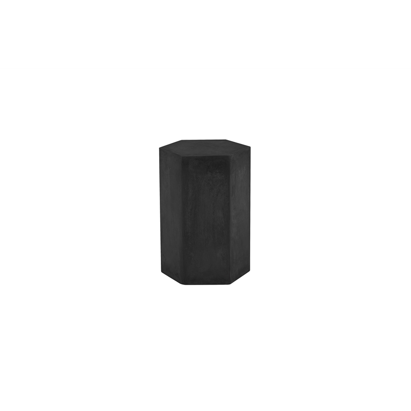 Tubbs Hexagon Pedestal Low in Black