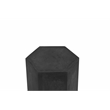Tubbs Hexagon Pedestal Low in Black