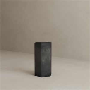 Tubbs Hexagon Pedestal Low in Black