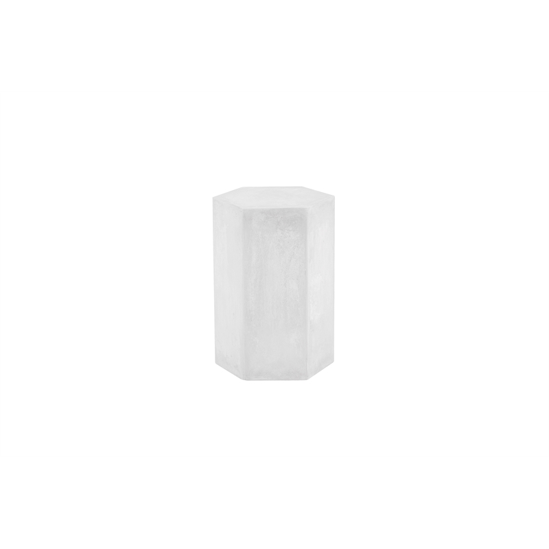 Tubbs Hexagon Pedestal Low in Ivory