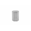 Tubbs Hexagon Pedestal Low in Light Grey Bev Collection Pedestal