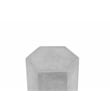 Tubbs Hexagon Pedestal Low in Light Grey Bev Collection Pedestal