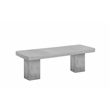 Ella Bench Large In Light Gray Concrete