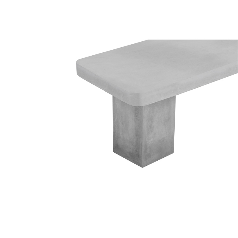 Ella Bench Large In Light Gray Concrete