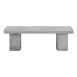 Ella Bench Large In Light Gray Concrete