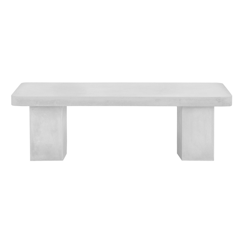 Ella Bench Large In Ivory Concrete