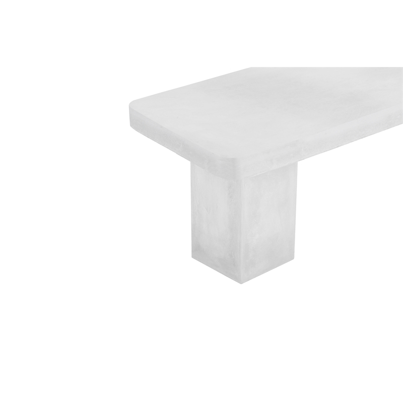 Ella Bench Extra Large In Ivory Concrete