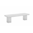 Ella Bench Extra Large In Ivory Concrete