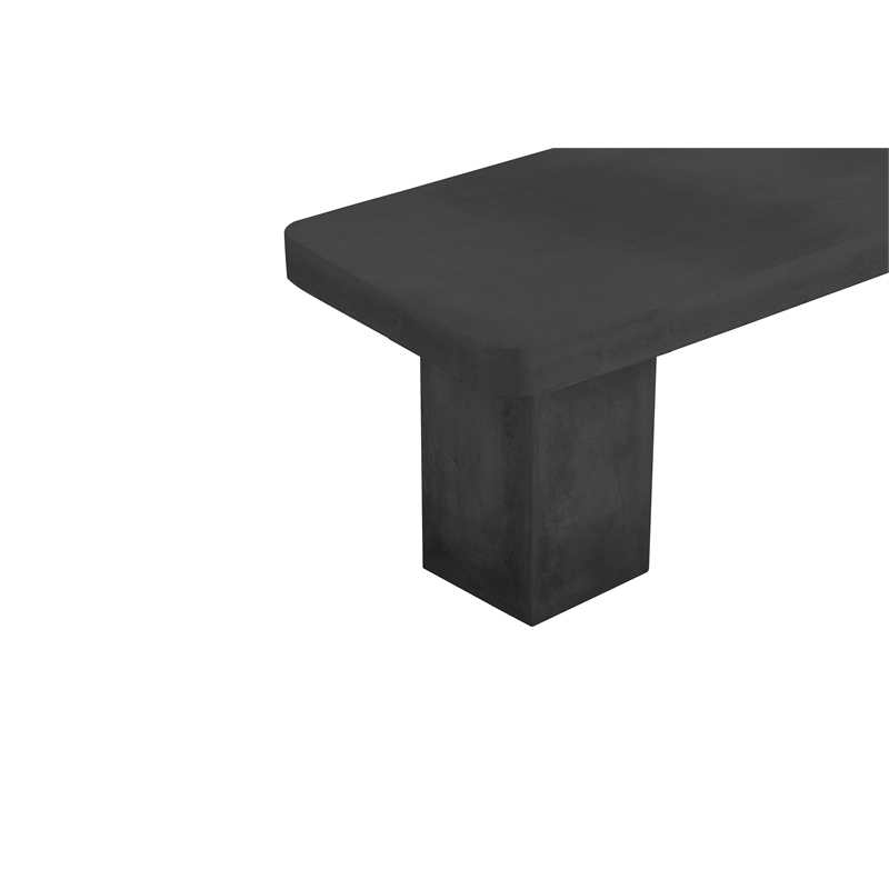 Ella Bench Large In Black Concrete