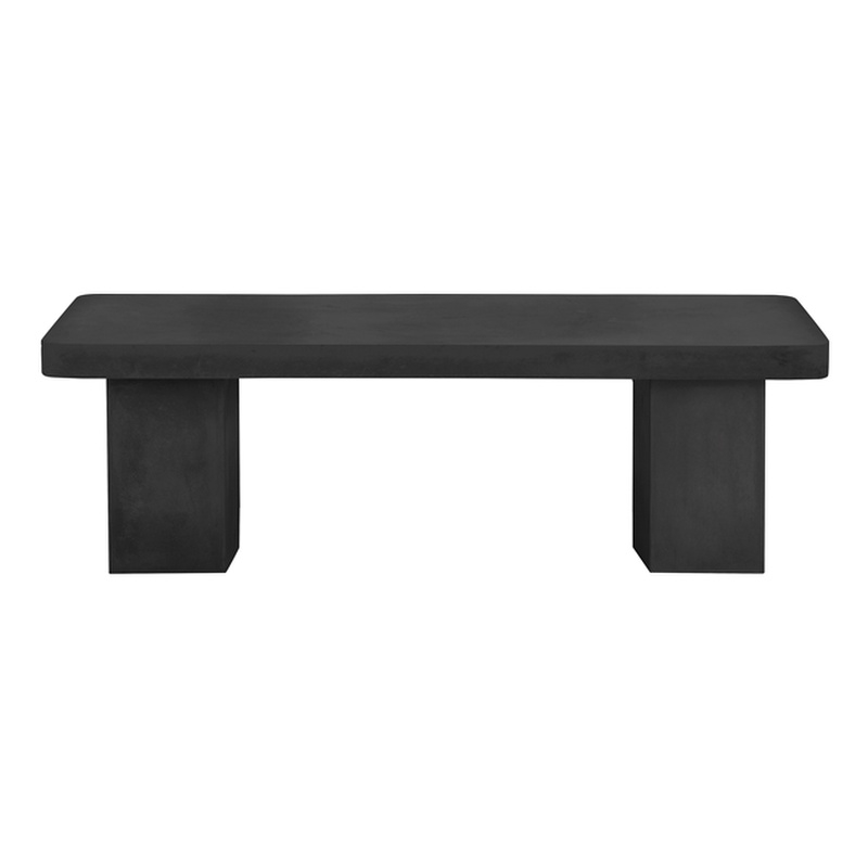 Ella Bench Large In Black Concrete