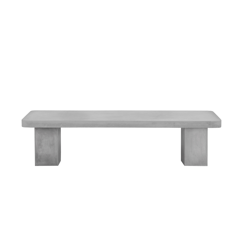 Ella Media Unit Extra Large In Light Gray Concrete