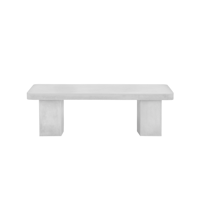 Ella Media Unit Large In Ivory Concrete