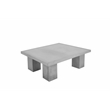 Ella Rectangle Coffee Table Medium In Light Gray Concrete