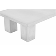 American Home Classic Ella Rectangle Coffee Table Medium In Ivory Concrete