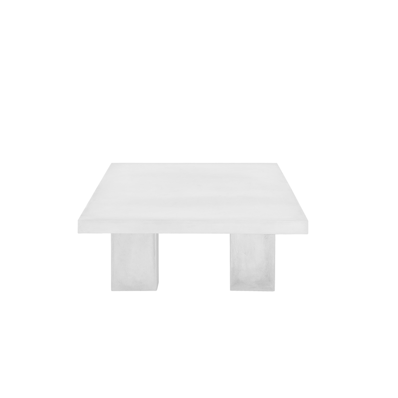 American Home Classic Ella Rectangle Coffee Table Medium In Ivory Concrete