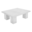 American Home Classic Ella Rectangle Coffee Table Medium In Ivory Concrete