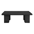 American Home Classic Ella Rectangle Coffee Table Medium In Black Concrete