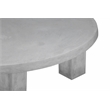 Ella Round Coffee Table Large In Light Gray Concrete
