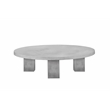 Ella Round Coffee Table Large In Light Gray Concrete