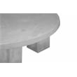 Ella Round Coffee Table Small In Light Gray Concrete