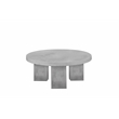 Ella Round Coffee Table Small In Light Gray Concrete