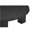 Ella Round Coffee Table Large in Black Concrete