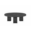 American Home Classic Ella Round Coffee Table Medium In Black Concrete