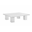 Ella Square Coffee Table Large In Ivory Concrete