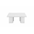 Ella Square Coffee Table Small In Ivory Concrete