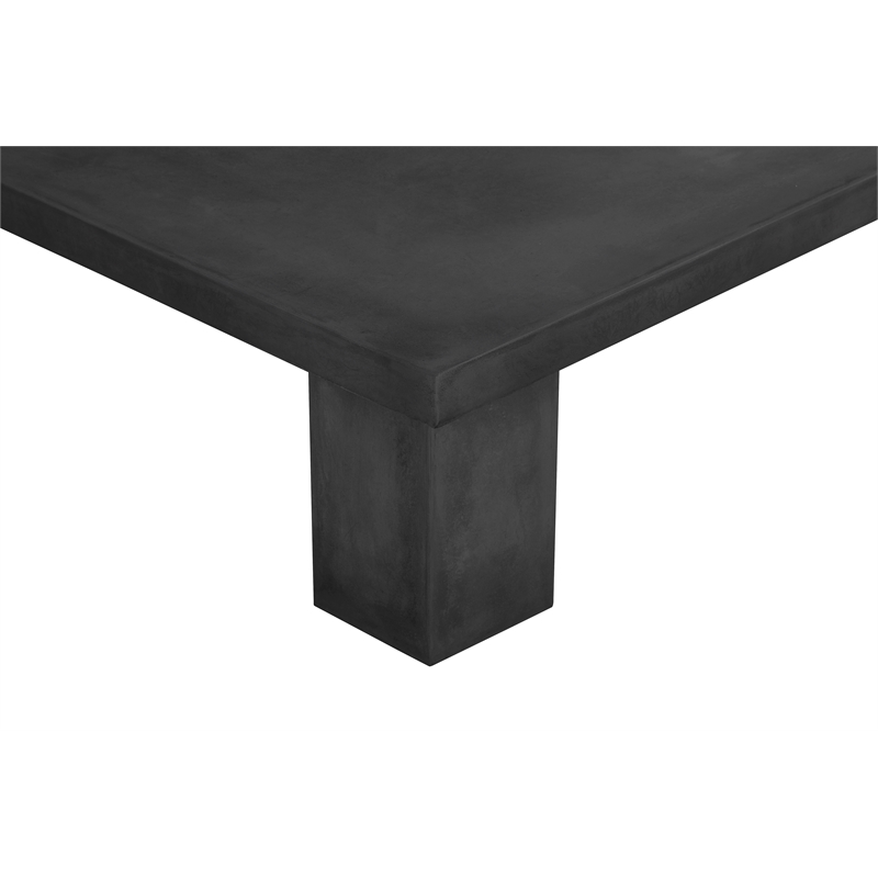 Ella Square Coffee Table Large In Black Concrete