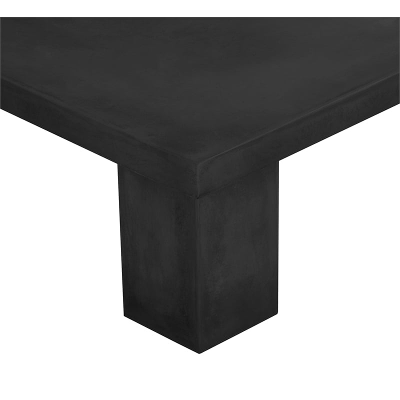 Ella Square Coffee Table Small In Black Concrete