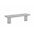 Nat Bench Extra Large In Light Gray Concrete