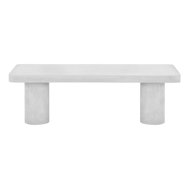 Nat Bench Large In Ivory Concrete