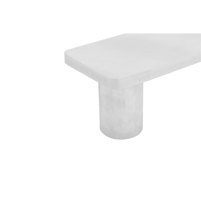 Nat Bench Extra Large In Ivory Concrete