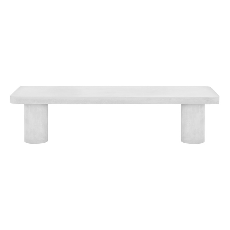 Nat Bench Extra Large In Ivory Concrete