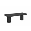 Nat Bench Large In Black Concrete