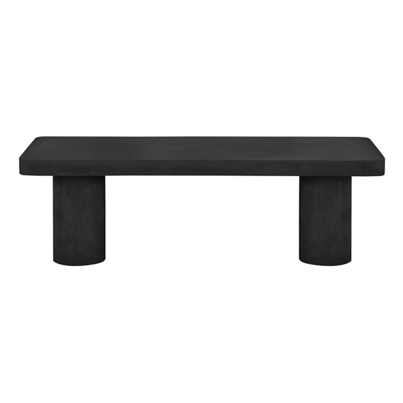 Nat Bench Large In Black Concrete