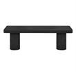 Nat Bench Large In Black Concrete