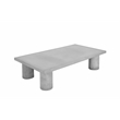 Nat Rectangle Coffee Table Large In Light Gray Concrete