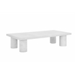Nat Rectangle Coffee Table Large In Ivory Concrete