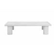 Nat Rectangle Coffee Table Large In Ivory Concrete