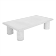 Nat Rectangle Coffee Table Large In Ivory Concrete