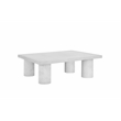 Nat Rectangle Coffee Table Medium In Ivory Concrete