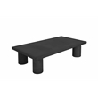 Nat Rectangle Coffee Table Large In Black Concrete