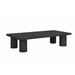 Nat Rectangle Coffee Table Large In Black Concrete