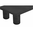 Nat Rectangle Coffee Table Large In Black Concrete