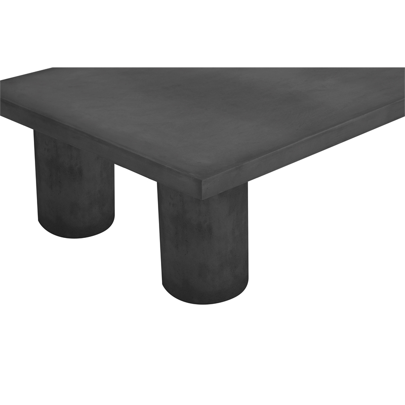 Nat Rectangle Coffee Table Medium In Black Concrete