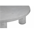 Nat Round Coffee Table Large In Light Gray Concrete