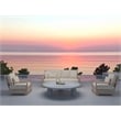 Nat Round Coffee Table Large In Light Gray Concrete