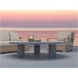 Nat Round Coffee Table Large In Light Gray Concrete